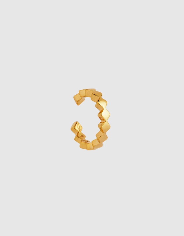 Najo - Lattice Yellow Gold Ear Cuff