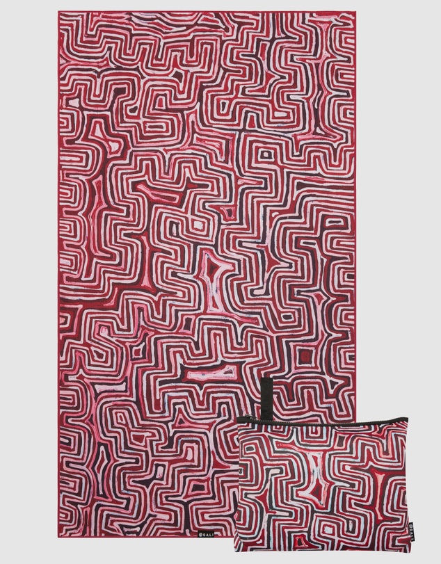 Gali Swimwear - Lukarrara (Red) Sand-Free Beach Towel