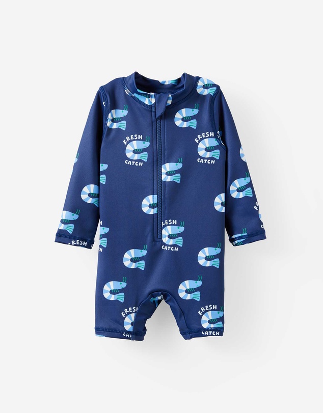 Cotton On Kids - Baby Long Sleeve All In One Swimsuit