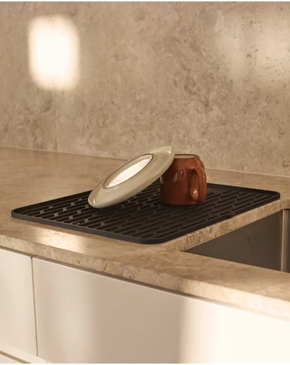 DESIGNSTUFF - DRIP Folding Silicone Drying Mat Large w/ Drainage Mouth
