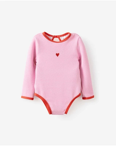 Cotton On Kids - Baby Long Sleeve Keyhole Back Swimsuit