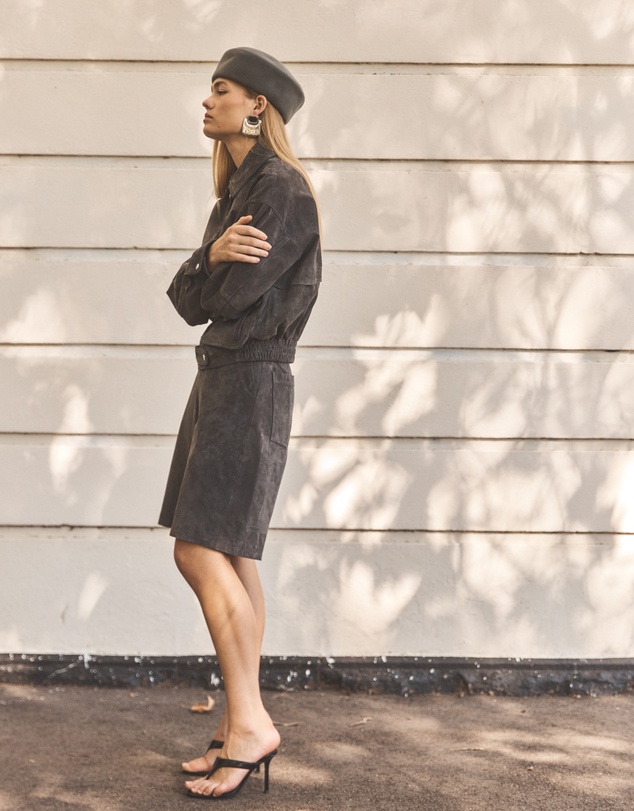 ENA PELLY - Emma Utility Suede Jacket