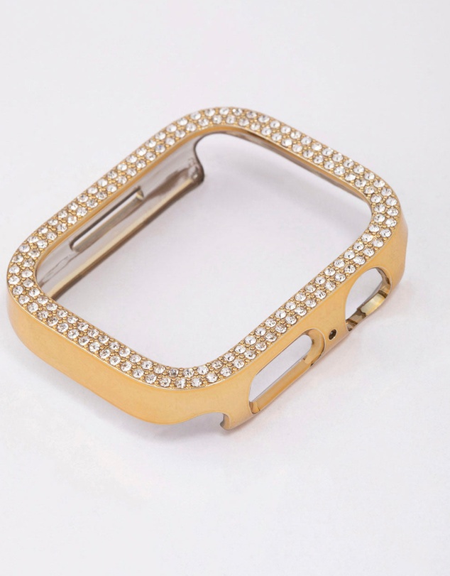 Lovisa - Gold Diamante Encrusted Watch Case 44/45mm