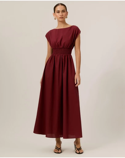 Tussah - Brooke Boat Neck Midi Dress