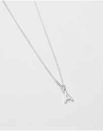 Kirstin Ash - A Outline Initial Necklace