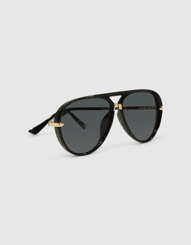 Belle & Bloom - Royal Aviator Sunglasses - Black