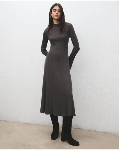 M.N.G - Knitted Dress With Bell Sleeves
