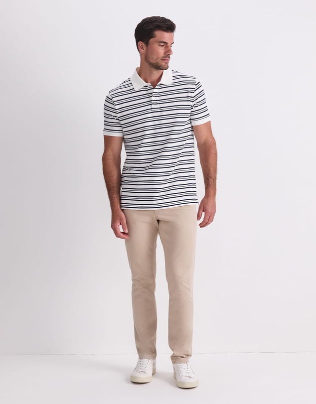 Sportscraft - Sc Stripe Pique Polo
