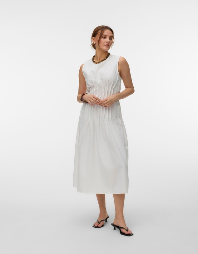 Vero Moda - Tabia Pleated Midi Dress