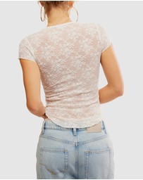 Free People - Ready To Go Lace Tee