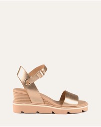 Jo Mercer - Katie Mid Heel Wedge Sandals