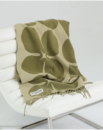 Morgan & Taylor - Ginger Throw Blanket in Green