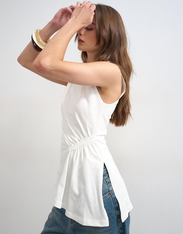TOPSHOP - Caroline Ruched Side Top
