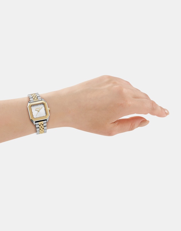 DKNY - Signature Shape Two-Tone 27x34mm Silver Dial Womens Watch