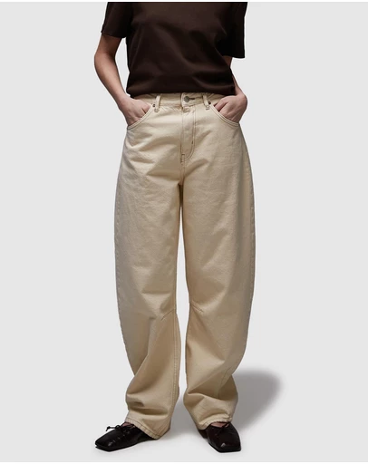 TOPSHOP - Barrel Mid Rise Jeans