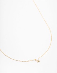 Lovisa - Gold Plated Sterling Silver Cubic Zirconia Mini Butterfly Necklace
