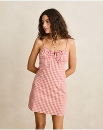 Rhythm - Kirra Check Gathered Mini Dress