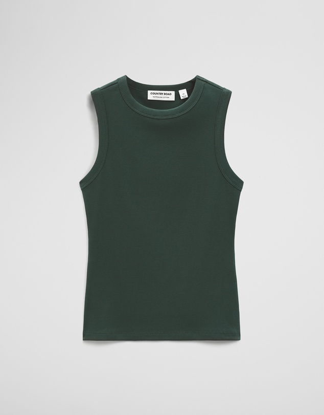 Country Road - Australian Cotton High Neck Tank