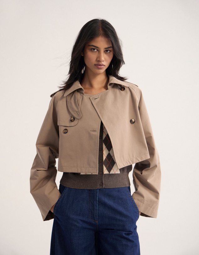 Oxford - Annalise Crop Trench Jacket
