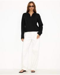 Dazie - Freya Knit Polo
