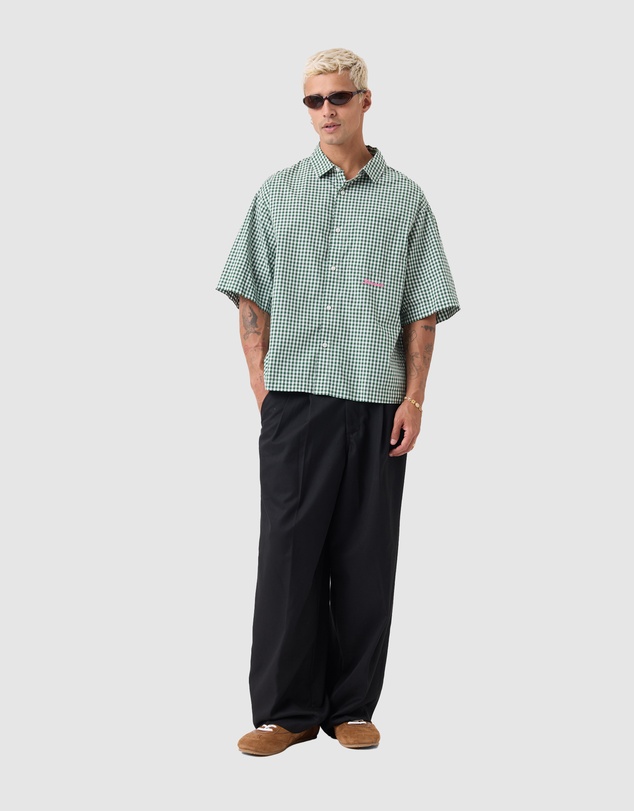 Zanerobe - Box Crop Shirt Forest Check