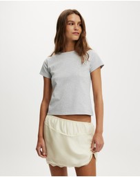 Cotton On - Estelle Satin Lace Slip Mini Skirt