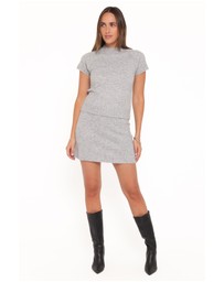 Petal & Pup - Edwards Knit Skirt Set - Grey