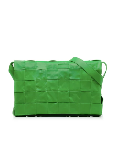 Pre-Loved by Azura Reborn - Pre-Loved Bottega Veneta Intrecciato Shoulder Bag Woven Leather