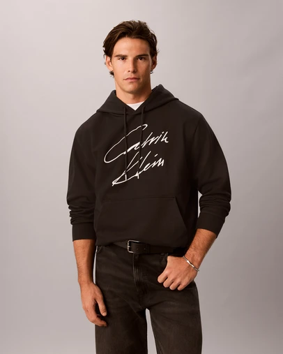 Calvin Klein Jeans - Script Logo French Terry Hoodie