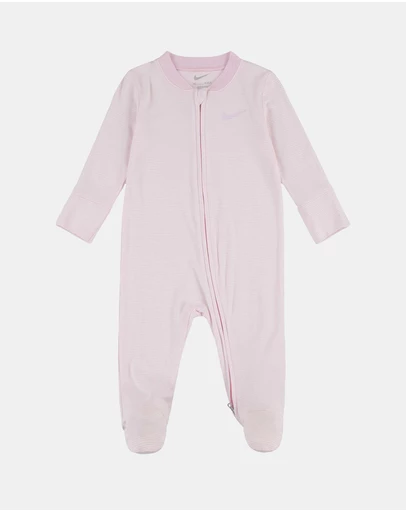 Nike - Striped Footed Coverall - Babies