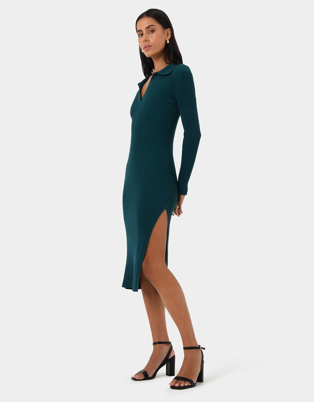 Forcast - Elliot Collared Knit Dress