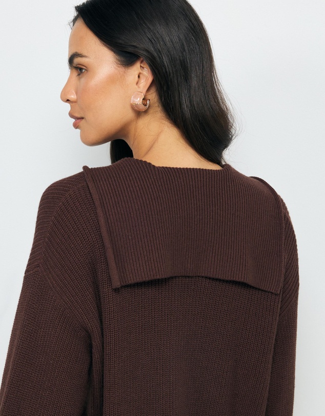 AERE - Lilo Cotton Wool Polo Knit