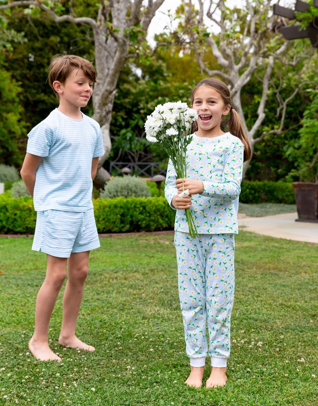 Sant And Abel - Kids Daisy Jersey Long PJ Set