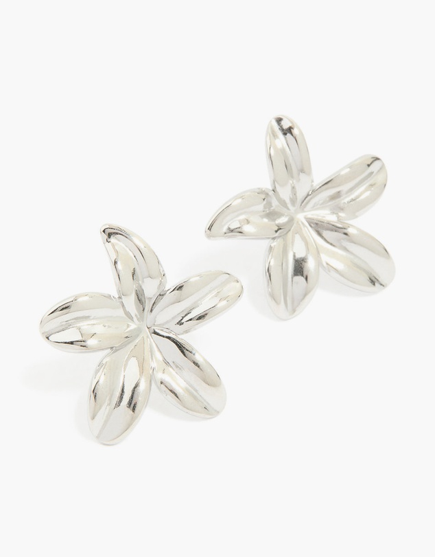 Lovisa - Waterproof Stainless Steel Small 5-Petal Flower Earrings