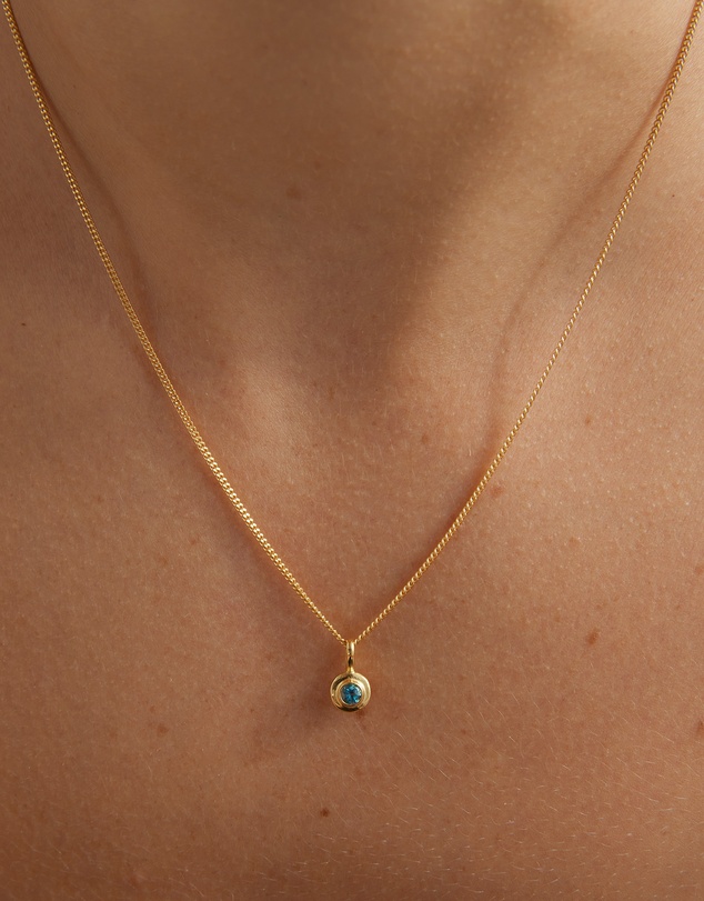 Kirstin Ash - Birthstone Necklace April White Topaz