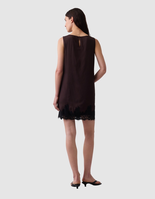 GAP - Sleeveless Shift Lace Hem Dress