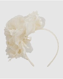 Fillies Collection - Large Cream Flowers Headband