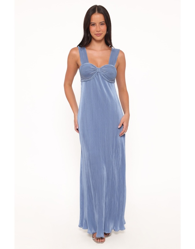 Petal & Pup - Dolores Pleated Maxi Dress - Cornflower Blue