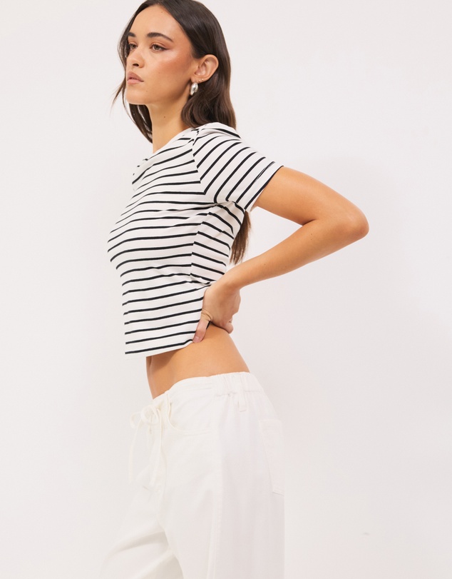Calli - Stripe Baby Tee