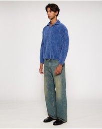 Bonsai - Chenille Oversize Fit Knit Polo
