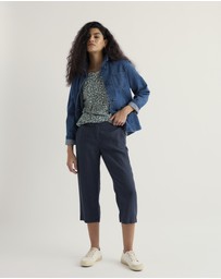 Seasalt - Seasalt Cornwall Navy Brawn Point Crops