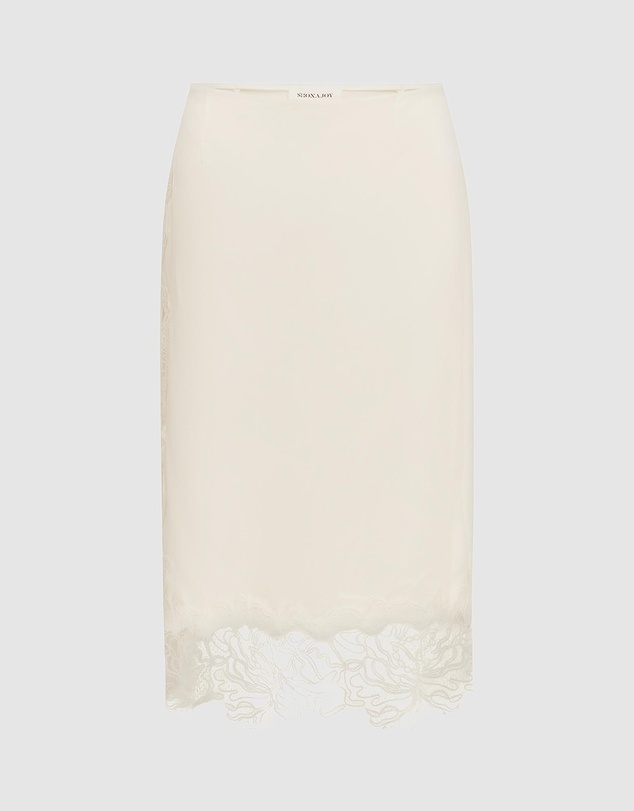 Shona Joy - Eniko Lace Split Midi Skirt