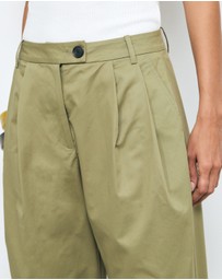 AERE - Sian Organic Cotton Barrel Leg Pants