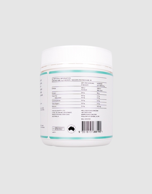 Vida Glow - Natural Marine Collagen Powder 90g Original