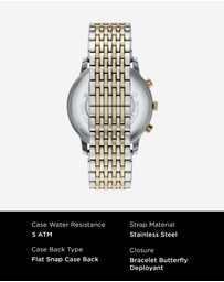 Emporio Armani - Two Tone Chronograph Watch