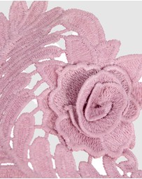 Max Alexander - Pink Lace Crown Headband Fascinator