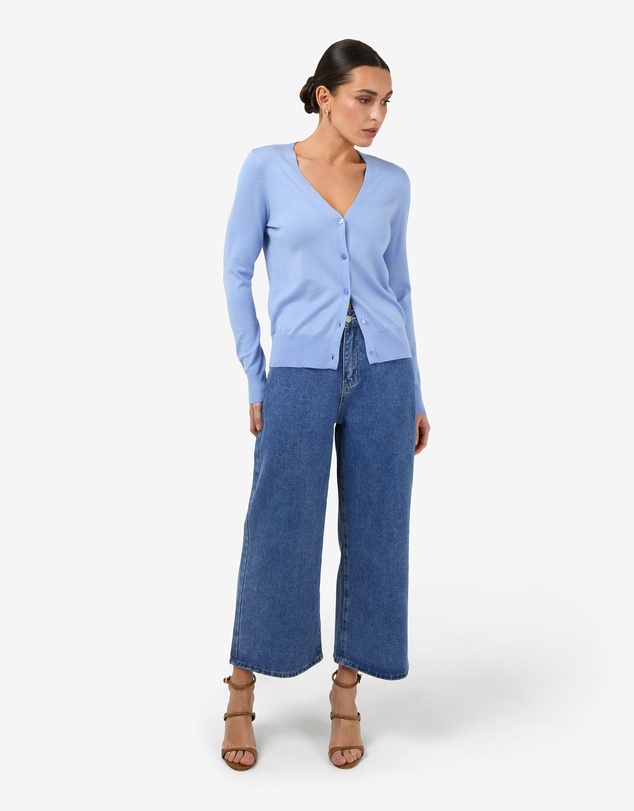 Forcast - Nicolette V-Neck Knit Cardigan