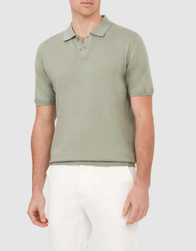 Van Heusen - Cotton Silk Knitted Polo