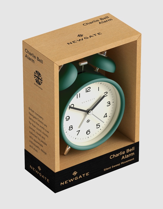 Newgate - Newgate Charlie Bell Echo Alarm Clock Green