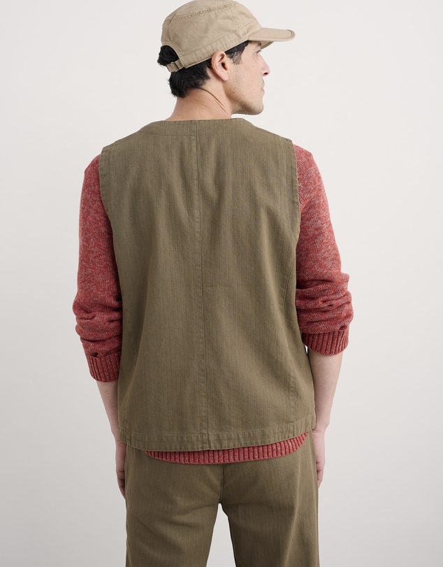 Seasalt - Seasalt Cornwall Green Tollgate Waistcoat